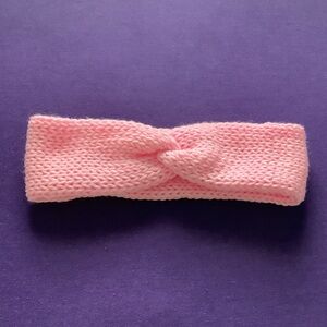 pink knit headband